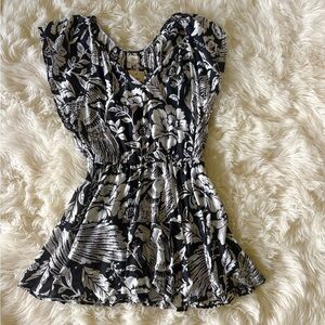 NWT ELAN Black Floral Dress Size MEDIUM